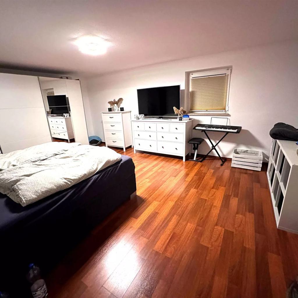 Blick in das Schlafzimmer