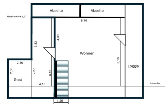 17391 Stolpe Reihenhaus - Grundriss Dachgeschoss